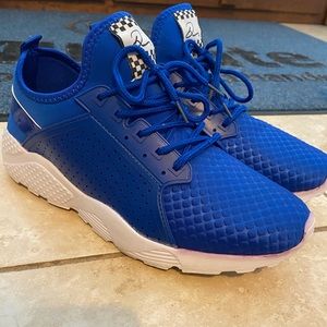 Blue sneakers